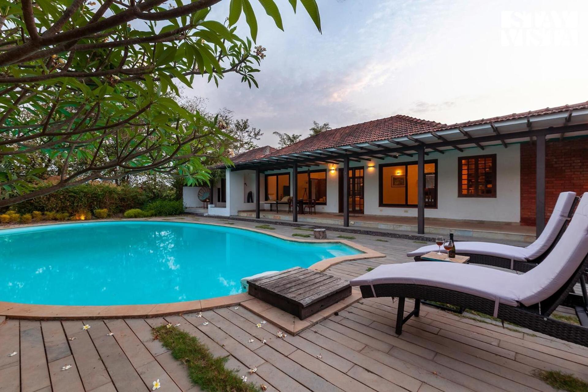 Wander Beyond By Stayvista - Featuring A Bali-Themed Abode And A Refreshing Swimming Pool Alībāg Eksteriør bilde